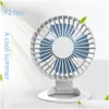 Andra hushållsapparater Small Fan Mini Noiseless USB Three Gears Justerbar Portable för Student Dormitory Office Desktop Readgeble DHDD4