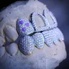 Denti Hip Hop Grillz Sterling Silver Moissanite Iced Out Tooth Grillz Jewelry Custom Grillz Denti