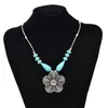 Hanger Kettingen Etnische Stijl Turquoise Ketting Vintage Bloem Accessoires Reispografie Boheems