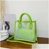 Torby wieczorowe moda PVC Jelly Bag Koman Mały przezroczysta torebka Summer Clear Shoder Drop dostawa Akcesoria DHDJ5