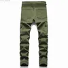 Men's Pants Denim jeans men's riding pants green motorcycle jeans straight design extra large casual pants Z230801