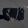 Totes Xiuya Gothic Borsa da donna Trendyol Motorcycle Rider New Black Underwear Borsa a tracolla Solid Street Women Bolso Mujerstylishdesignerbags