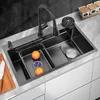 Kitchen Sink Nano 304 Stainless Steel Sink Large Single Slot Wash Basin With Kitchen Accessories For Kitchen Decoration