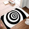 Mattor 3D Vortex Illusion Golvmatta Abstract Geometric Optical Doormat Icke-halkgolvmatta vardagsrum sovrum dekor matta tapis r230731