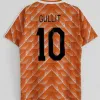 1988 Soccer Jerseys Retro Gullit Van Basten Thailand Shirts Quality 88 Soccer Jersey Uniforms Holland Footballjersey Sport Set Jackets Size S-XX