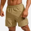 Herren-Shorts für Herren, Workout, Fitness, atmungsaktiv, Jogger, Fitnessstudios, Bodybuilding, schnell trocknend, Freizeit, Laufen, männlich, Khaki