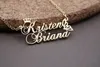 Pendant Necklaces Butterfly And Queen Crown With Personalized Name Custom Necklace Stainless Steel Long Chain Christmas collier femme BFF 230731