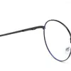 Zonnebril Vrouwen Mannen Computer Ronde Vintage Oogbescherming Ultra Licht Frame Metalen Bril Anti-Blauwe Brillen
