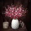 Decorative Flowers 50cm Love Bean Branch Valentine's Day Artificial Flower Wedding Home Decoration Fake