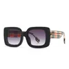 Lunettes De soleil Carré Scotch Motif Plaid Cadre Épais Dames Parasol Soleil Glsses Gafas De Sol Surdimensionné Lunettes Femmes