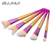 Pinceaux de maquillage Eye Brush Shadow Blending Foundation 5 Pcs Eyeliner Pencil