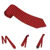 Bow Ties Christmas Plaid NecTie unisex polyester 8 cm plaids nek voor heren mager smal shirt accessoires gravatas kantoor