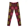 Active Pants House Tartan - Gryphon Leggins Gym Kobiety spodnie dresowe