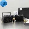 New Color Designer Shopping Crossbody Diamond Lattice Soft Shoulder Bag Gold Ball Woc Chain Flap Leather Cowhide Hasp Belts Handle Bags Channel 20cm 17cmEE