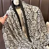 Scarves Luxury Brand Satin Silk Square Scarf Hijab Women 2022 Print Bandana Headband Neckerchief Ladies Shawl Bag Wrap Foulard 90*180cm J230801