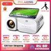 Andere Elektronik Polaring A1 Projektor 1080P HD 4K Mini-Videoprojektor 200Ansi 9000 Lumen Heimkinoprojektor Camping Outdoor 230731