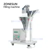 ZONESUN Semi-automatique tarière poudre remplisseur dosage distribution application pour farine cacao Matcha poudre Machine de remplissage ZS-FM100S