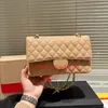 2023 Designer Bag Channel Chain Bag Retro Trunk Womens Box Bag Cosmetic Case Luxury Tote Bolsa Embreagem Couro Genuíno Cross Body Ombro Chain Bag 10.2in