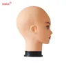 Perruque Stand 55cm tête de mannequin chauve avec pince tête de mannequin de cosmétologie pour la pratique du maquillage tête de maniqui féminin pour la fabrication de perruque 230731