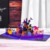 Tebrik Kartları 10 Paket 3D Pop-Up Hallowmas Kartları Çocuklar için Hediye Komik Hallows Günü Kabak Tebrik Kartı Cadılar Bayramı El Yapımı Hediye 230731