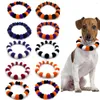 Hundkläder 1 PCS Halloween Pet Bow -band för liten stor skötsel Krage Hair Ball Necklace Products