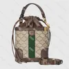 2 estilos Ophidia Bucket Bags Mulher Moda Balde Luxo Feminino Crossbody Bolsas Mini Bolsas Clássicos Bolsas de Ombro Bolsas Versáteis