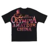 T-shirts masculinas Japão Coréia OLYMPIA Summer Man T shirt Moda Tops Streetwear Masculino T-shirts Hip Hop Marca Vestuário Mens Tee T Shirt J230731