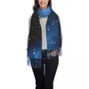 Sciarpe Sciarpa invernale Donna Sottile Scialle caldo Avvolgere Deep Space Star Field Tassel Lady Coperta Echarpe Bufanda Hijab