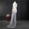 Bridal Veils 2M One-Layer Cut Edge White Long Chapel Veil With Comb Wedding Cathedrals Accessories