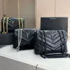 أعلى 10A Loulou Buffer Designer Bag حقيبة يد مبطن y أكياس كتف جلدية