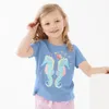 T-shirts 2 8 Jahre Baby Mädchen Baumwolle Nette Kinder Einhorn Print T-shirt Für Mädchen Kinder Sommer Kurzarm Tops infant Kleidung 230731