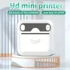 Mini White Printer Portable Pocket Thermal Printer Kids Best Gift For Android And IOS