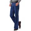 Jeans pour hommes pour hommes Style pantalon évasé automne/hiver ample jambe large taille haute taille 28-40