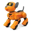 Electric RC Animals Parent Child Accompany Touch Sensing RC Robot Dog 2 4G Voice Interaction DIY Programming Fun Emoticons Radio Control Stunt 230801