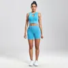 Yoga Outfit NORMOV Zipper Sets Nahtlose 12 PCS Sport Anzüge 2023 Sommer Gym Set Frauen Waschen Fitness Lauf Bh Hohe taille Shorts 230801