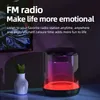 S02 PORTABLE MINI TRÅDE BT -högtalare USB Stereo Sound Music Boomboxes Transparent Fashion Plastic EnceInte Högtalare