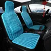 Car Seats Universal Summer Car Seat Cool Cushion PVC Beaded Massage Automobile Chair Cover With Soft Waist Mat Breathable Durable 1Pcs x0801 x0802