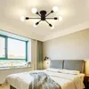 Kroonluchters multi-pole ijzeren kunst woonkamer ins stijl indoor decor spider vorm kroonluchter lichten
