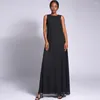 Ethnische Kleidung, ärmelloses Sommerkleid, lange innere muslimische Frau, Abaya, marokkanischer Kaftan, Abendmode, bescheidene Robe, arabischer Kaftan, islamische Vestidos