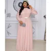 Casual Jurken Y2k Gewaad Africaine Lange Mouw Voor Vrouwen Elegante Trouwjurk Moslim Chiffon Abaya Turkse Dubai Kaftan Jurk Outfit top
