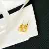 designer merk sieraden Oorbellen hoge kwaliteit Designer studs Voor Vrouwen mode diamanten slot oorbellen dames trendy sieraden