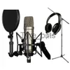 MP3/4 Docks Cradles Microphone Mic Professional Shock Mount avec Pop Shield Filter Screen x0731