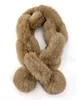 Foulards Femmes Hiver Chaud En Peluche Chaîne Anneau Écharpes Kaki Fausse Fourrure Boule Croix Écharpe Élégant Doux Confortable