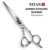 Schere Schere Titan 6 Zoll Effilierschnitt-Stil-Werkzeug Edelstahl-Haarschere Salon-Friseurschere 230731