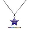 Pendant Necklaces JUCHAO Mood For Women Stainless Steel Pentagon Necklace With Temperature Change Color Punk Jewelry
