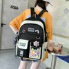 Backpacks 5pcs Sets Childrens School Backpack Kawaii Womens Bagpack Bookbag Laptop Bag For Teens Girls Mochilas Students Sac 230731