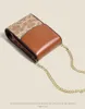 Designväskor avancerade kedjepåsar telefonpåse kvinnor presbyopia en axel crossbody väska mini mode noll plånbok grossist