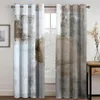 Curtain Simple Modern Luxury Design Abstract Geometric Art 2 Pieces Thin Window For Living Room Bedroom Home Decor
