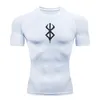 T-shirts pour hommes Anime Berserk Guts Chemise de compression pour hommes Fitness Sport Running Tight Gym T-shirts Athletic Quick Dry Tops Tee Summer 230731