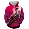 Herren Hoodies Motorrad Motocross Lustige Mode Lange Ärmel 3D-Druck Reißverschluss/Hoodies/Sweatshirts/Jacke/Männer/Frauen Drop